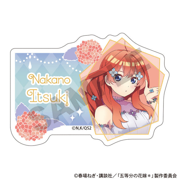 『五等分の花嫁*』アクリルネームバッジ 中野五月 紫陽花ドレス